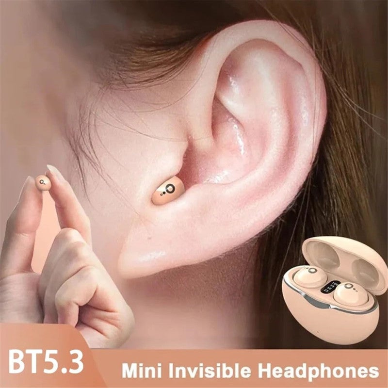 Wireless Bluetooth Headset S800 BT5.3 Mini Semi-In-Ear Touch Digital Headset - Senseless Wearing High Sound Quality Bluetooth Earpads for Sports Travel Daily Commuting - Image 2
