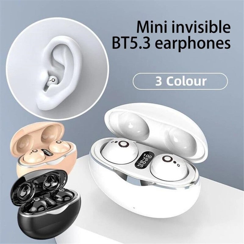 Wireless Bluetooth Headset S800 BT5.3 Mini Semi-In-Ear Touch Digital Headset - Senseless Wearing High Sound Quality Bluetooth Earpads for Sports Travel Daily Commuting - Image 4