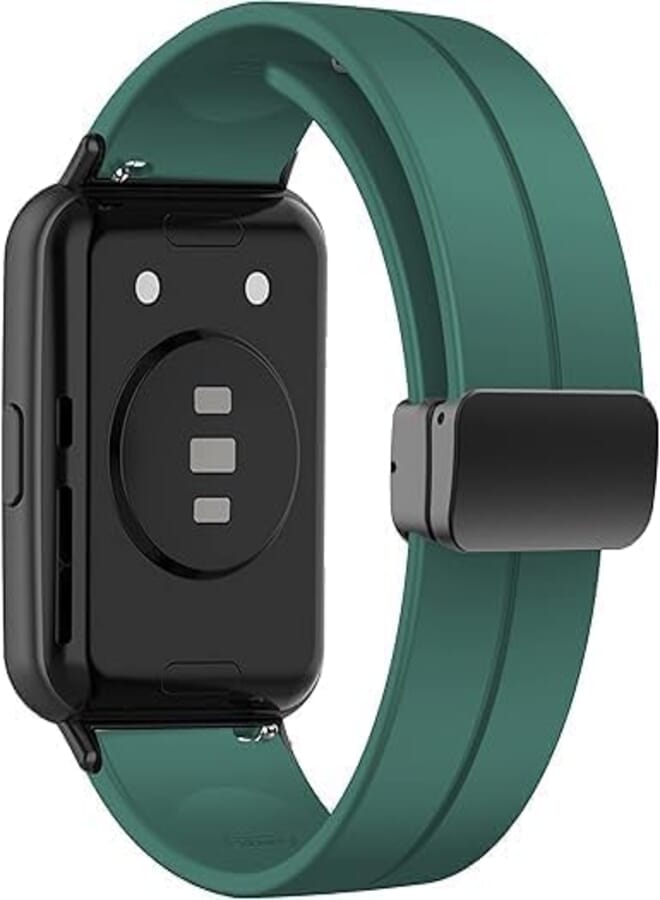 Next Next Store Silicone Sport Band Compatible with Huawei fit 2, Magnetic Folding Buckle, Easy to Install and Remove, Comfortable and Light Replacement Strap with Stylish and Stylish Wrist.