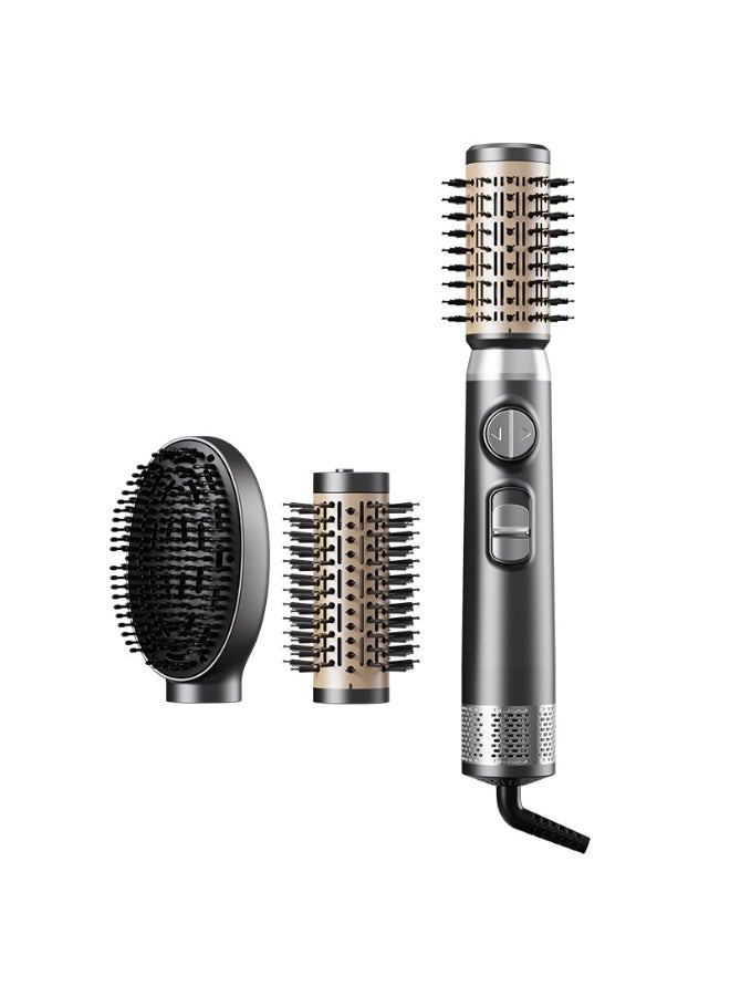 Styling Hair Dryer Brush with 3 Interchangeable Head,700W Dryer,Curling and Straightening and Electric Blow-Dry Comb, Ideal for Thick, Straight or Curly Hair