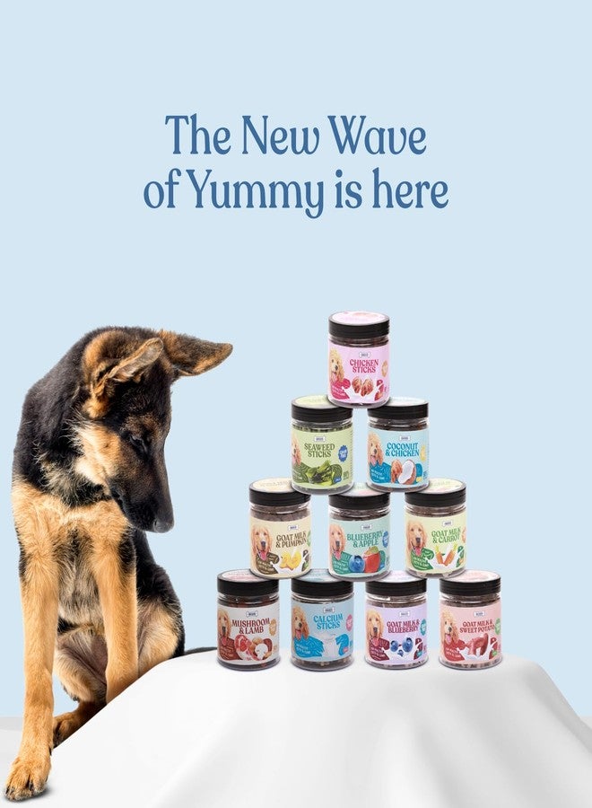 Snackers Calcium Milk Sticks Dog Treats with Jar 200g | Grain-Free Healthy Chews for Dogs | Supports Teeth & Gums - Image 3
