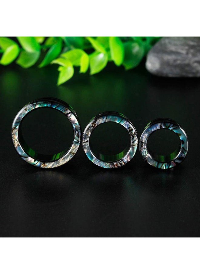 KUBOOZ Gauges For Ears, Surgical Steel Plugs, Flesh Stretchers Earrings, Size 2g to 1 Inch Black Screw Tunnels Piercing. - Image 3