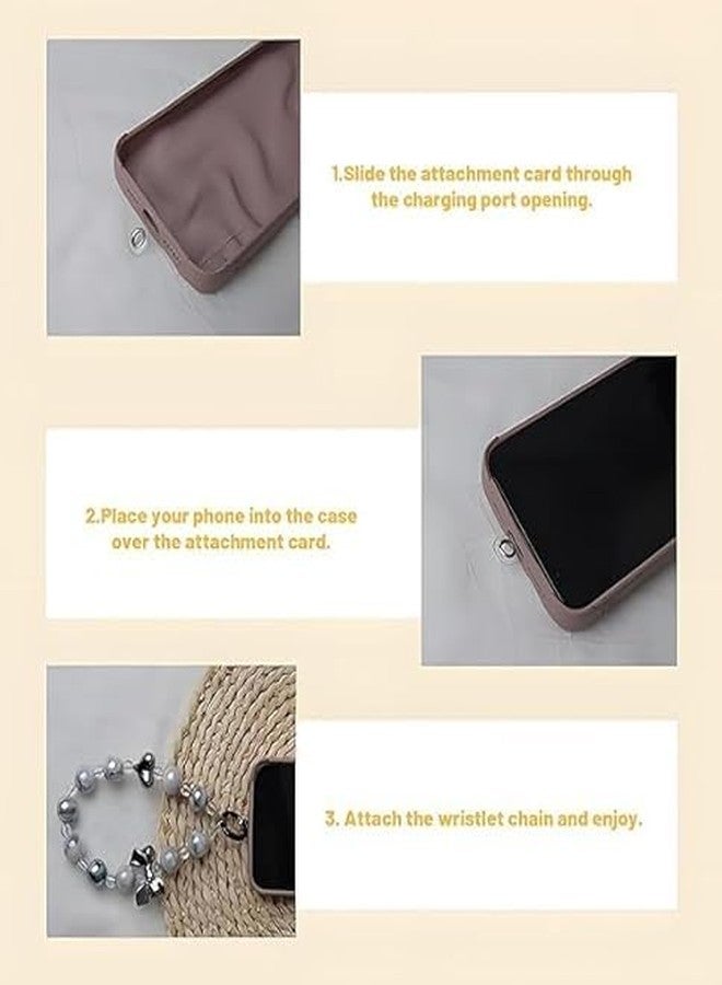 D Care World DCW Cute Beaded Straps, Kawaii Aesthetic Chain, Lanyard Wrist Strap Accessories for Hand Bags Key Phone charms Pendants Decor for Kids Girls| Design 8 (Pearl Rose Beads Design) (Pink) - Image 5