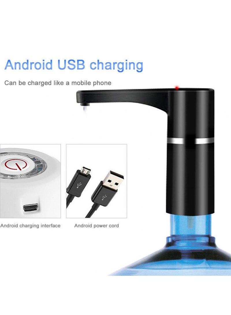 JIHAM Electric Water Bottle Pump, USB Wireless Rechargeable Automatic Drinking Water Dispenser Electric Bottle Drinking Water Pump Dispenser Filter - Image 3