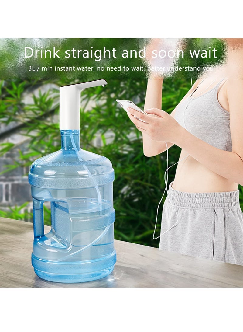Excefore Automatic rechargable Portable electric water bottle pump for 5 Gallon Effortlessly Dispense Hot Water Anywhere for Home Office and Outdoor Use - Image 4
