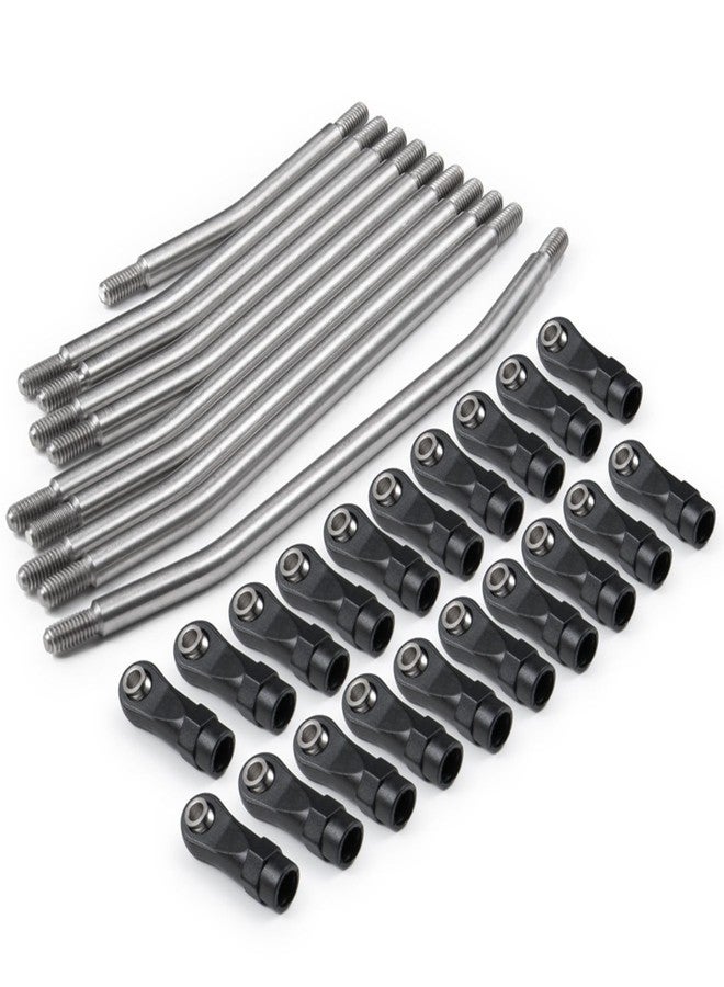 RXZIXYL Stainless Steel Linkage Chassis Link Rod for Axial SCX10 II 90046 313/324mm Wheelbase 1/10 RC Crawler Car Replacement Part (324MM) - Image 3