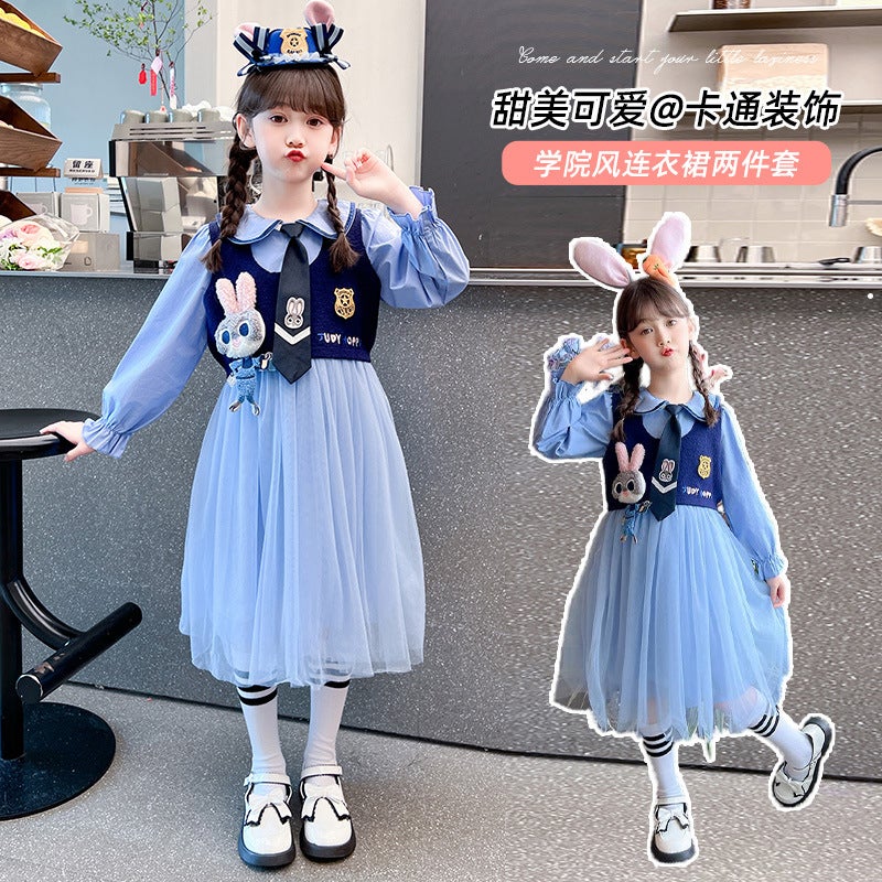 Xiyue Children'S Wear & 24015 Officer Judy Rabbit Vest Dress Suit - Image 2