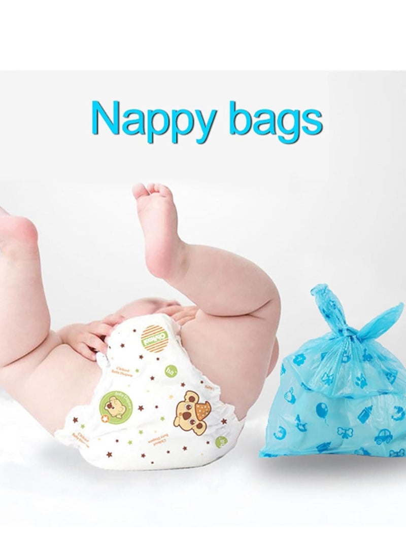 Mitoy 100 Pcs Diaper Disposal Bag, Unscented Diaper Bags Disposable - Image 4