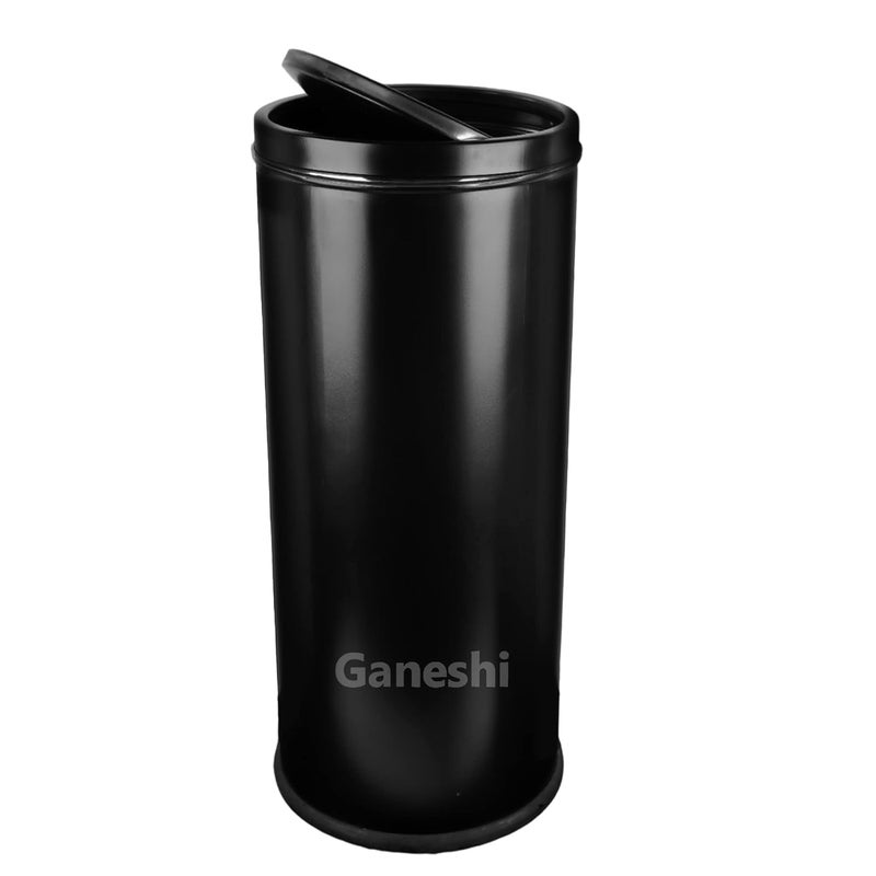 Ganeshi Ganeshi Swing Dustbin Stainless Steel Leather Coated for Home and Offices 45 Liter  - Image 1