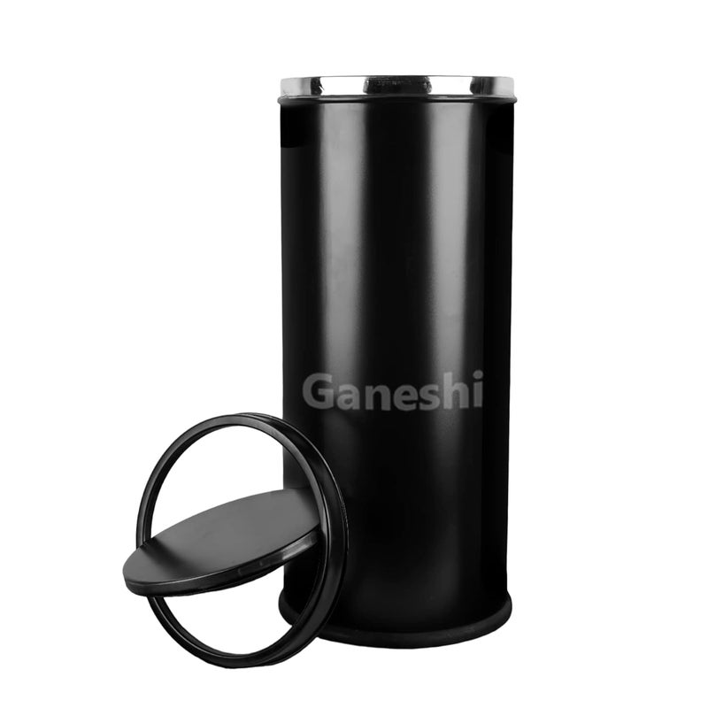 Ganeshi Ganeshi Swing Dustbin Stainless Steel Leather Coated for Home and Offices 45 Liter  - Image 3