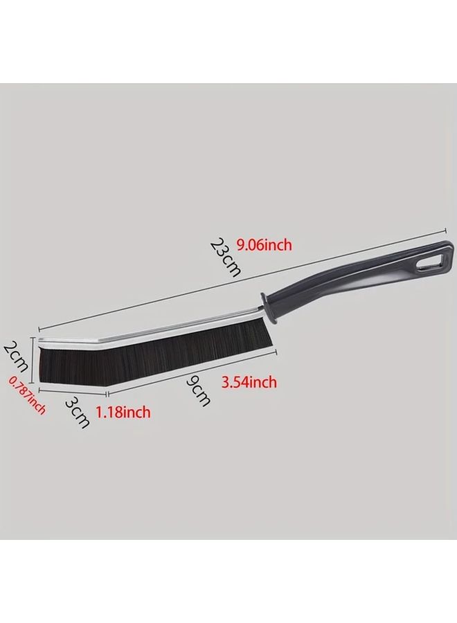 6pcs Black Gap Brushes With Ergonomic Handles For Tiles Grout Hard To Reach Areas - Image 2