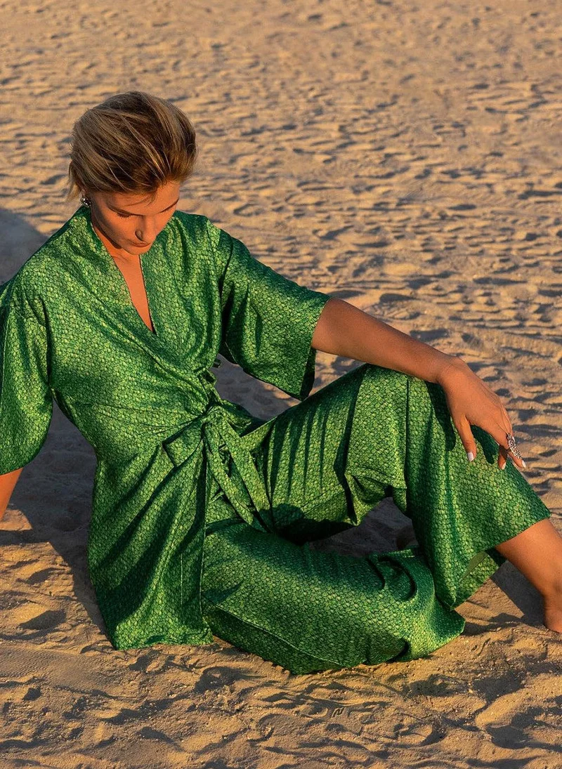 Janara Jones  Dragonscale Satin Robe for Women | Best Price UAE