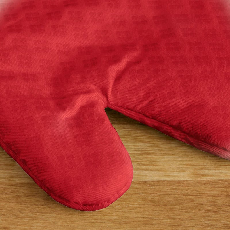 KitchenAid طقم قفازات فرن كيتشن إيد أسترويد 7"x12.5" أحمر ناري 2 قطعة - Image 3