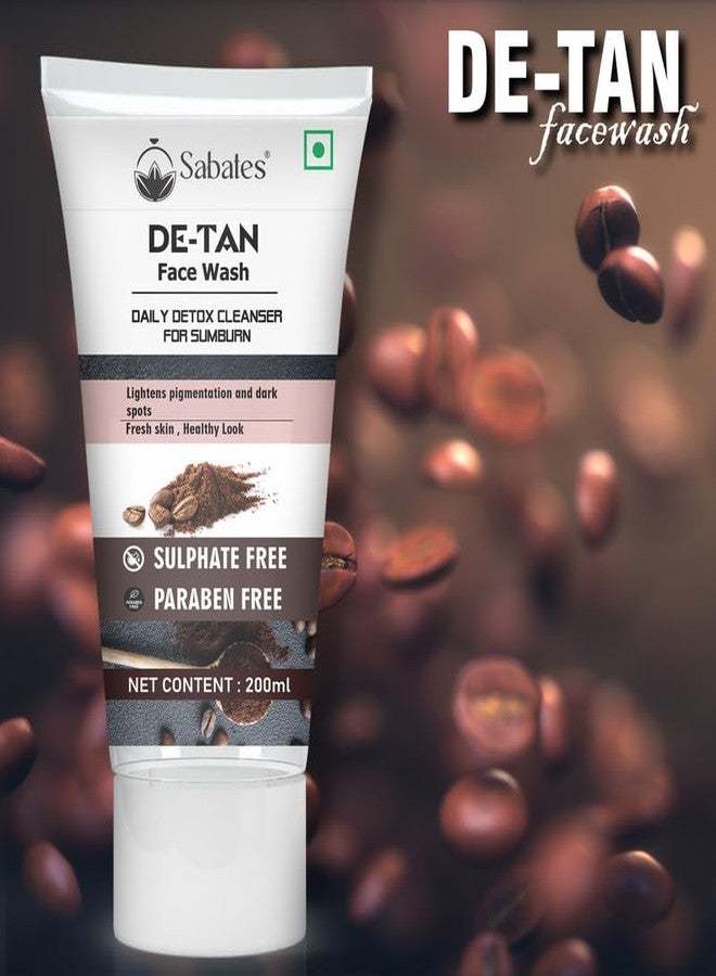 Sabates De-Tan FaceWash For Enriched with Arbutin, Bees Wax & Lactic Acid | Detan Face Wash For Men & Women |Tan Removal, Deep Cleansing & Healthy Skin|Tackles Acne Without Over-Drying Skin - Image 2