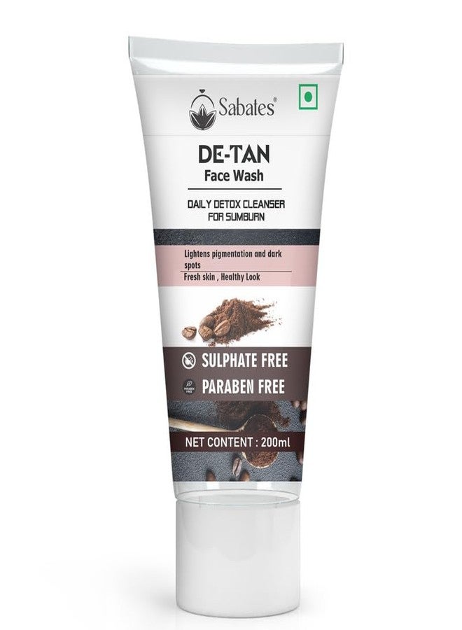Sabates De-Tan FaceWash For Enriched with Arbutin, Bees Wax & Lactic Acid | Detan Face Wash For Men & Women |Tan Removal, Deep Cleansing & Healthy Skin|Tackles Acne Without Over-Drying Skin - Image 1