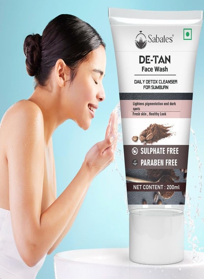 Sabates De-Tan FaceWash For Enriched with Arbutin, Bees Wax & Lactic Acid | Detan Face Wash For Men & Women |Tan Removal, Deep Cleansing & Healthy Skin|Tackles Acne Without Over-Drying Skin - Image 3