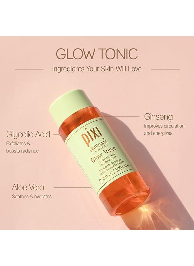 pixi beauty Glow Tonic Exfoliating Toner 100ml, Face Moisturize Toner  - Image 3