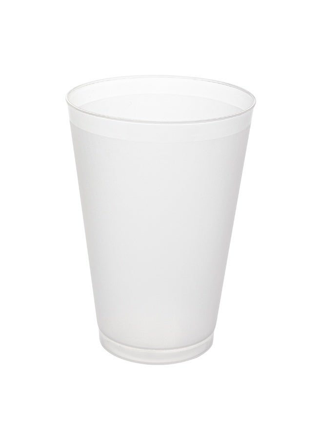 Restaurantware Flexi Grip 20 Ounce Disposable Cups, 500 Flexible Drinking Cups - Crack-Resistant, Serve Juice, Soda, or Water, Frosted Plastic Party Cups, For Restaurants, Offices, or Events,  - Image 1