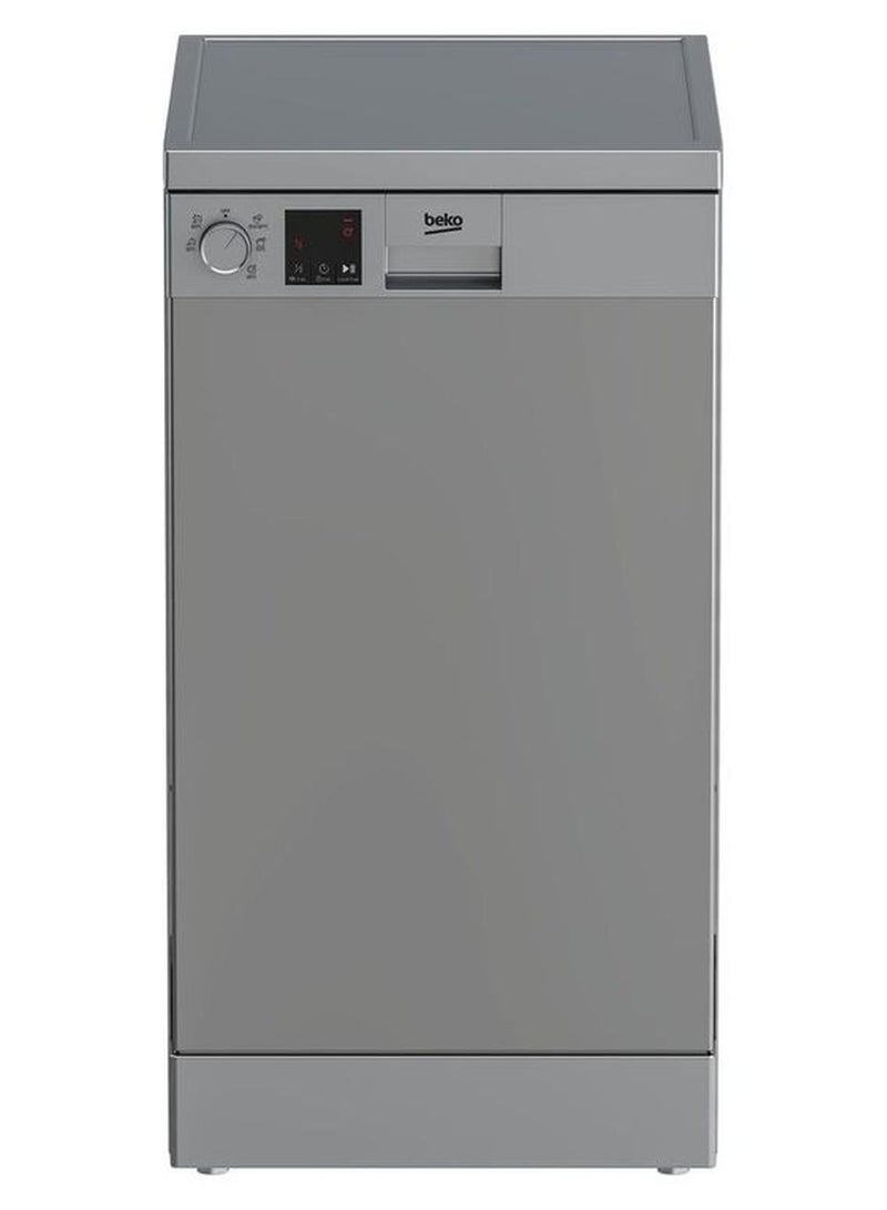 Beko Dishwasher 5 program 10 person LED Display Half load time delay. 10 OZ DVS05020S silver - Image 1