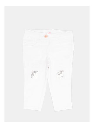 Plain Mid-Rise Pants