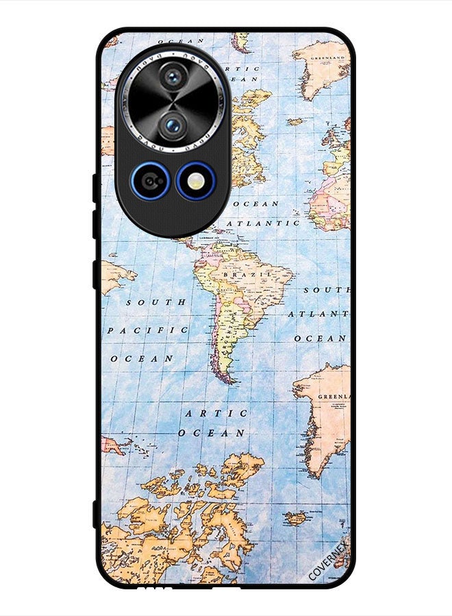 Covernex Protective Case Cover For Huawei nova 12 Pro World Map - Image 1