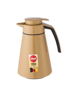 emsa German EMSA Thermos 1 liter capacity brown and black color  - Image 1