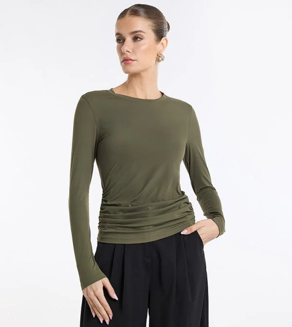 بي سي بي جي BCBG Gen Long Sleeve Top