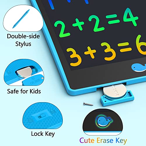 Hockvill LCD Writing Tablet for Kids 8.8 Inch, Toys for Girls Boys Drawing Pad for 3 4 5 6 7 Year Old Kids Toys, Children’s Day Gift Toddler Doodle Board Travel Essentials, Birthday Gift for Children - Image 3
