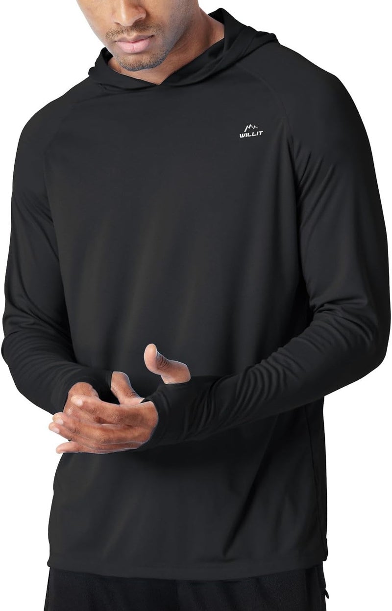 Willit Men's Sun Shirts UPF 50+ Protection Hoodie Rash Guard Shirt SPF UV Shirt Long Sleeve Fishing Outdoor Lightweight - Image 1