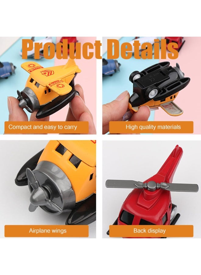 Soofam 6 Pack Aeroplane Toys Set,Airplane Toys for Toddlers, Educational Role-Play Aircraft Models, Perfect for 2-8 Year Old Kids, Birthday Party Favors - Image 3