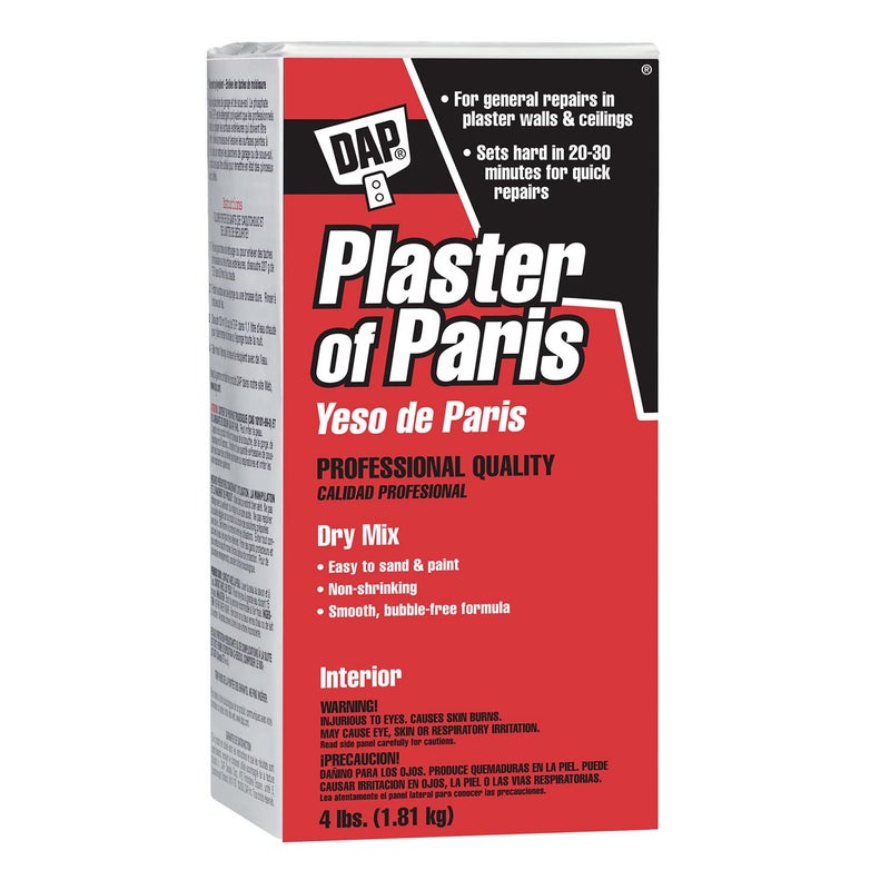 DAP Plaster of Paris (Dry Mix), White, 4 Lb Box (7079810308) - Image 1