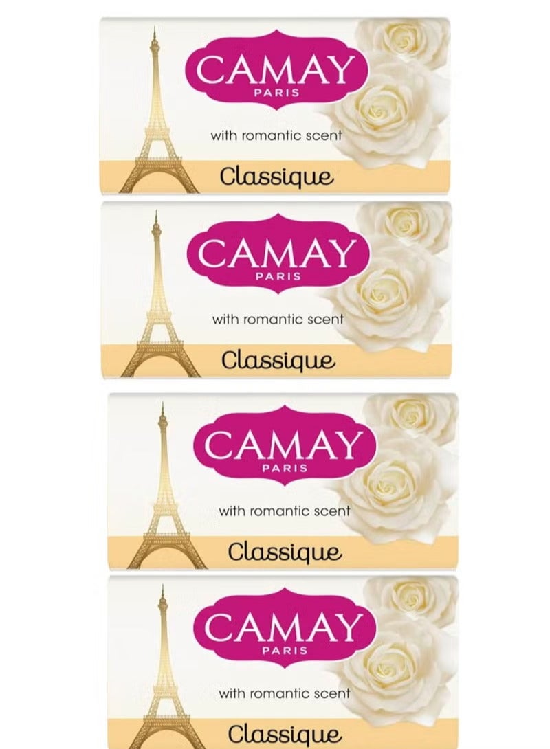 Camay Bar Soap With Romantic Scent Of Classique 110Gm 4 Pc - Image 1