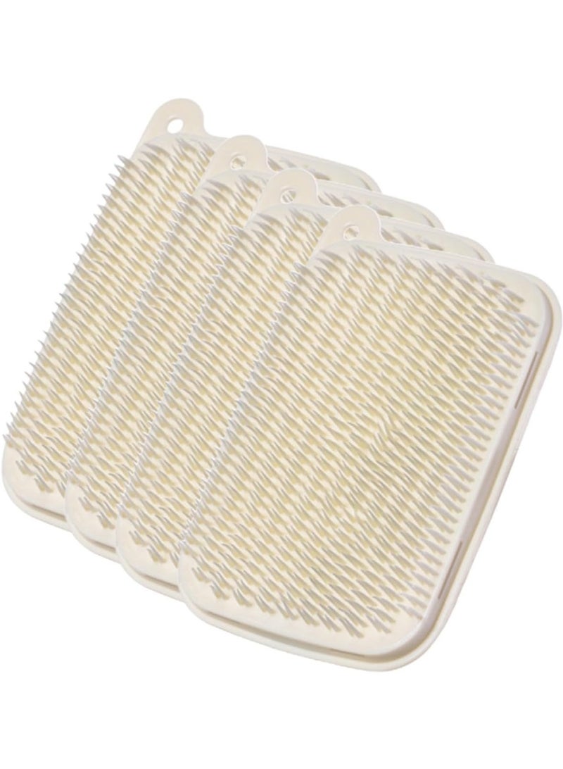 4Pcs Bendable Vegetable and Fruit Scrubber Brushes for Kitchen Cleaning, Multipurpose Food-Safe Scrubber for Potatoes and Produce, Household Sink Gap Cleaning Tools - Image 3