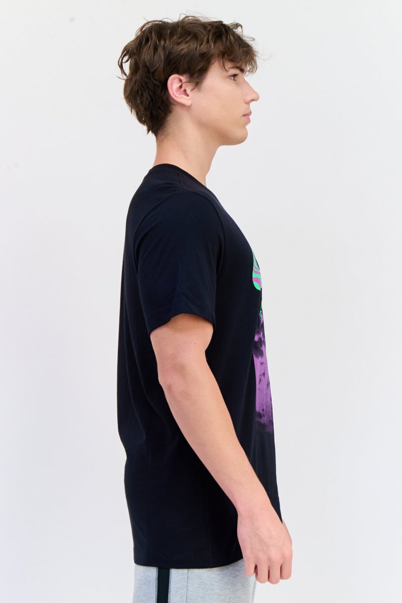 Nike Men Sportswear Fit Short Sleeve Training T-Shirt, Black - Image 2