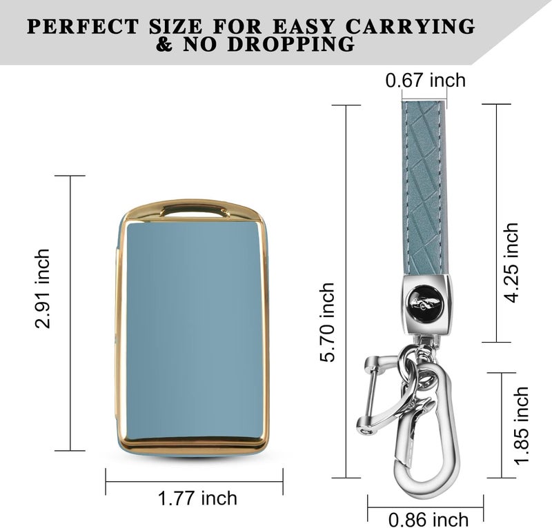 QBUC for Mazda Key Fob Cover Case with Keychain for 2019-2023 Mazda 3 6, Mazda 3 Hatchback, 2020-2023 Mazda CX-5, CX-9, CX-30 - Image 5