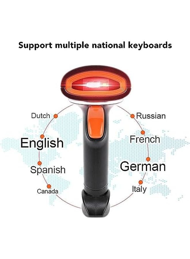 Wireless Barcode Scanner USB 2 4G Bluetooth 1D 2D QR Code Reader for Supermarket Warehouse - Image 4