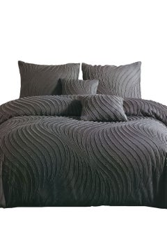 Family Bed Plain embroidered cotton quilt 3 pieces size 240 x 240 cm model 4104 from Family Bed  - Image 2
