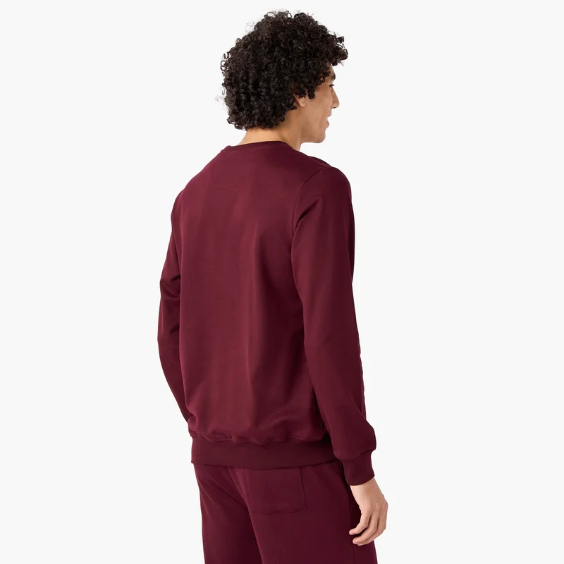 Kappa Kappa Logo Print Crew Neck Sweatshirt with Long Sleeves
