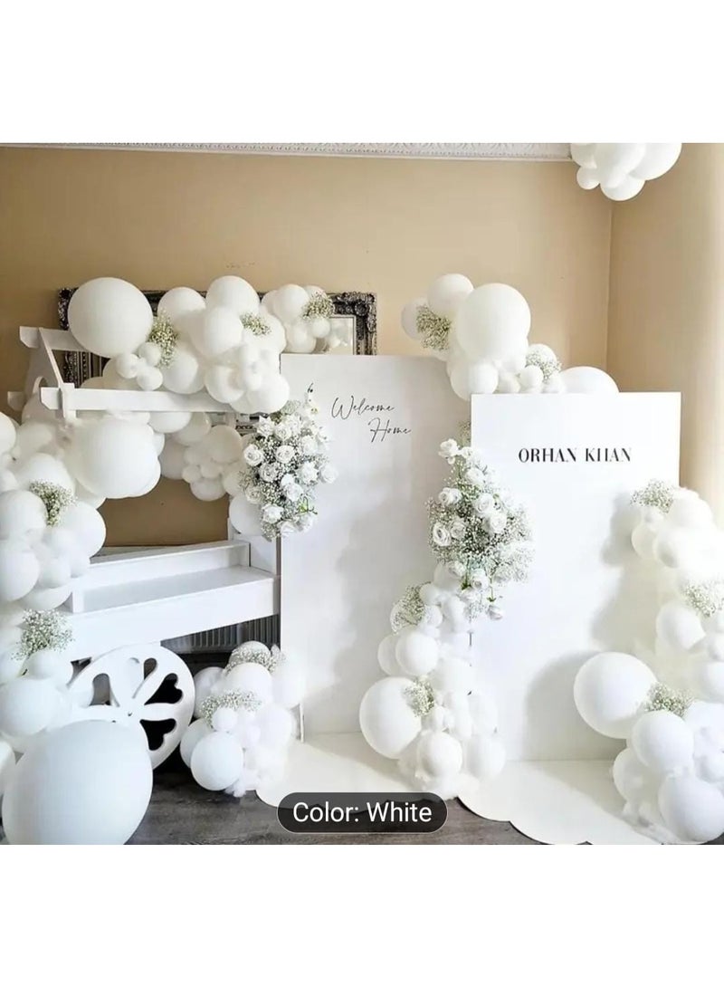 KRONFOL 50 White Latex Balloons for Birthday Party Decorations, Wedding Arrangements, Holiday Celebrations, Anniversaries, and Mother'S Day Decorations - Image 2