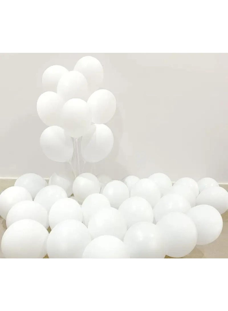 KRONFOL 50 White Latex Balloons for Birthday Party Decorations, Wedding Arrangements, Holiday Celebrations, Anniversaries, and Mother'S Day Decorations - Image 3