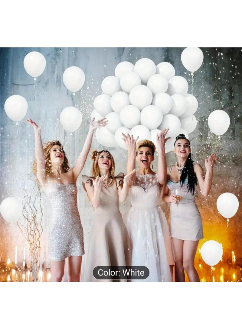 KRONFOL 50 White Latex Balloons for Birthday Party Decorations, Wedding Arrangements, Holiday Celebrations, Anniversaries, and Mother'S Day Decorations - Image 5