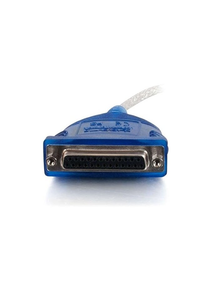 C2G - Cables to Go 16899 USB To DB25 Parallel Printer Adapter Cable, 182.8 cm - Image 1