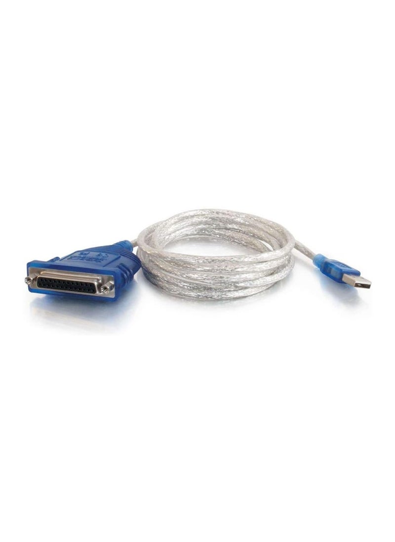 C2G - Cables to Go 16899 USB To DB25 Parallel Printer Adapter Cable, 182.8 cm - Image 1
