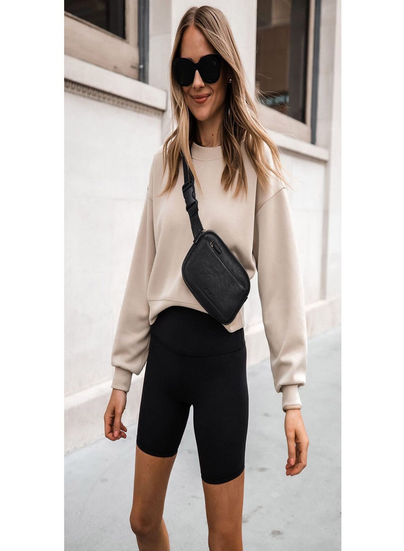 Zikra Belt Bag for Women, PU Leather  Pack Crossbody Bags for Women Waist Bag with Adjustable Strap, Mini Everywhere Crossbody Waist Bag, Fashion Crossbody Bag for Gym Workout Travelling - Image 2