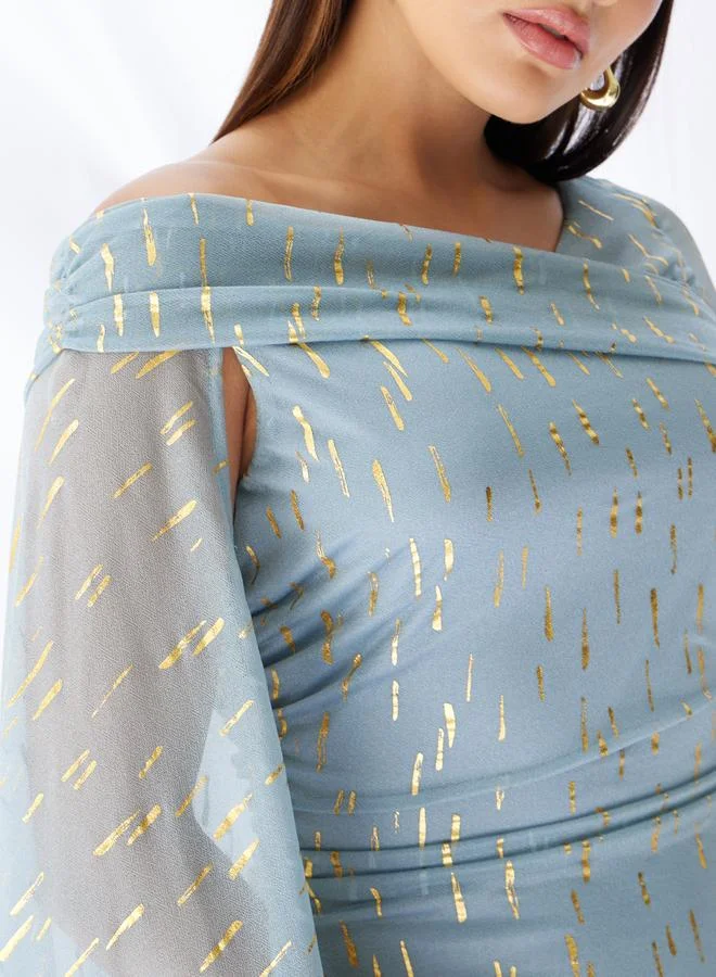 Styli Draped Sheath Dress
