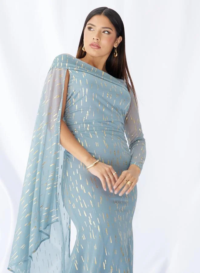 Styli Draped Sheath Dress