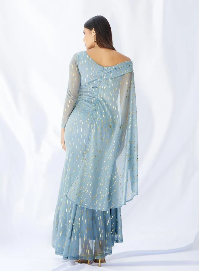 Styli Draped Sheath Dress