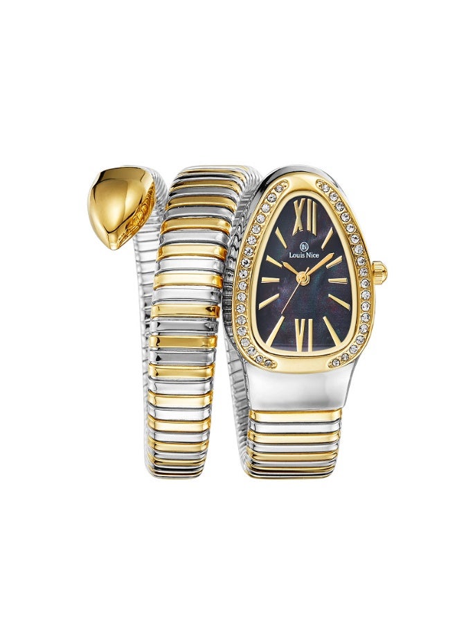 louis nice Elegant women's wristwatch with a mandarin design from Louis Nice