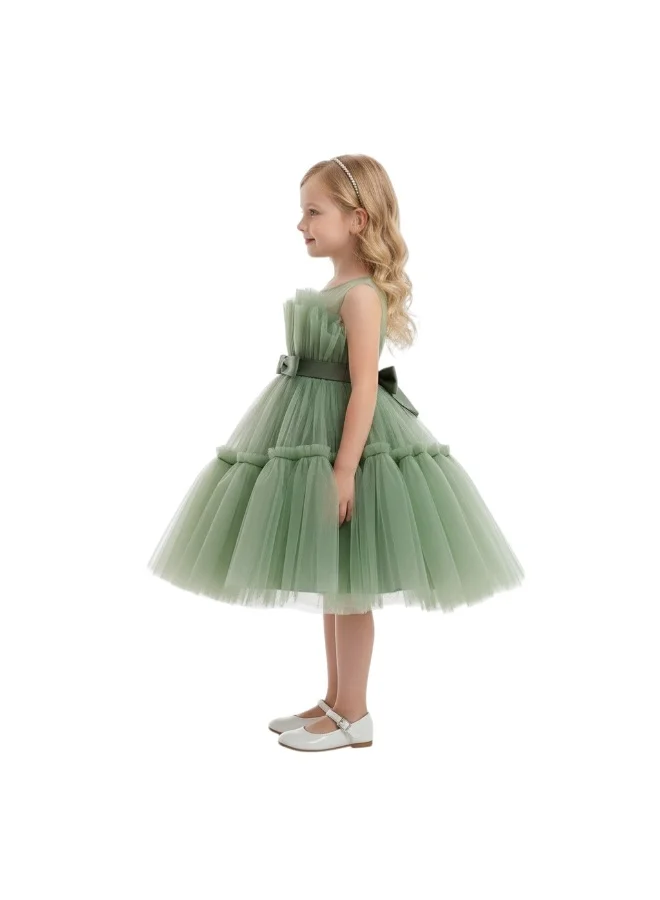 Bidani Olive Elegance Dress