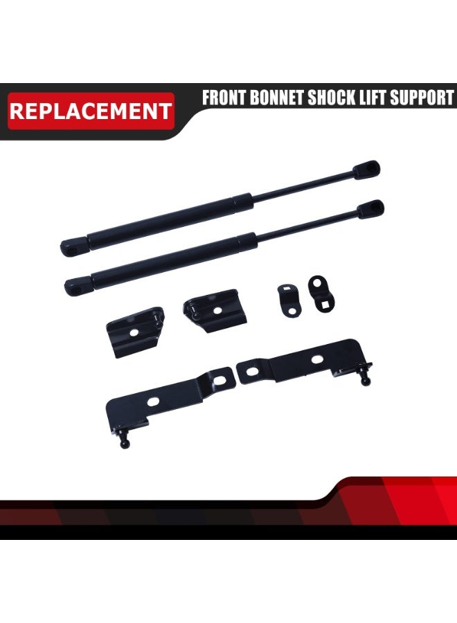 KISSUN Pair of Front Bonnet Hood Shock Rod Kit Gas Charged Shock Dampers Spring Struts Bar Compatible with Nissan Navara Frontier D40 Pathfinder Xterra 2004-2018 - Image 4